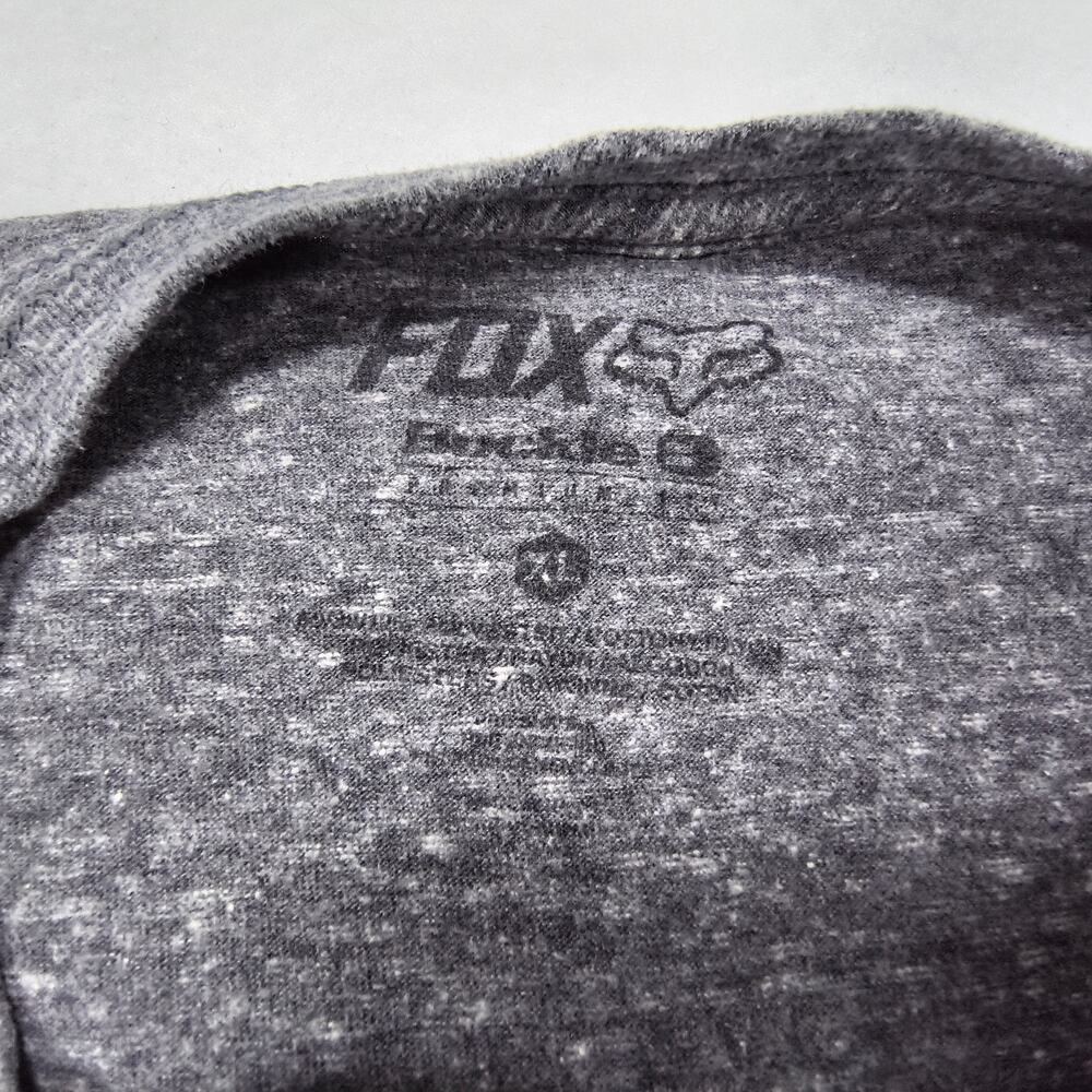 Fox Casual Crew Neck Graphic Short Sleeve T Shirt Mens Size Extra Large XL Gray - Picture 3 of 8